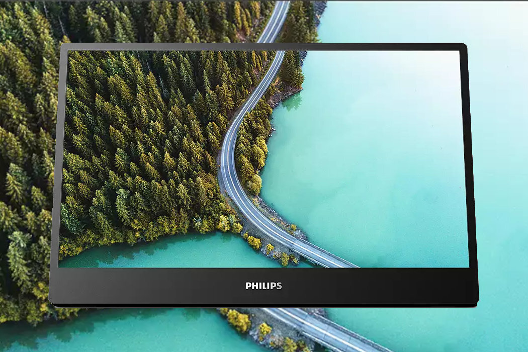 Monitor PHILIPS 16B1P3302D  biuro dom wygoda mobilność podstawka dotykowy wyposażenie