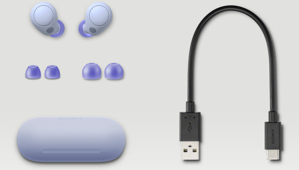Słuchawki dokanałowe SONY WF-C700N dźwięk dopasowanie wygoda uniwersalność redukcja hałas digital sound personalizacja użytek obsługa połączenie