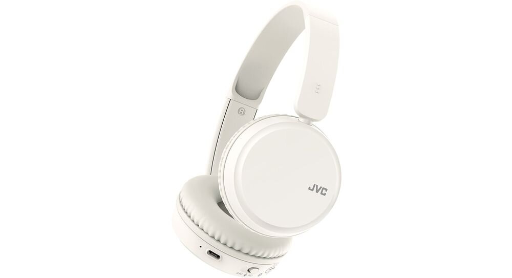 Słuchawki nauszne JVC HAS-36WWU bezprzewodowe Bluetooth do codziennego użytkowania 35 godzin, słuchawki na białym tle