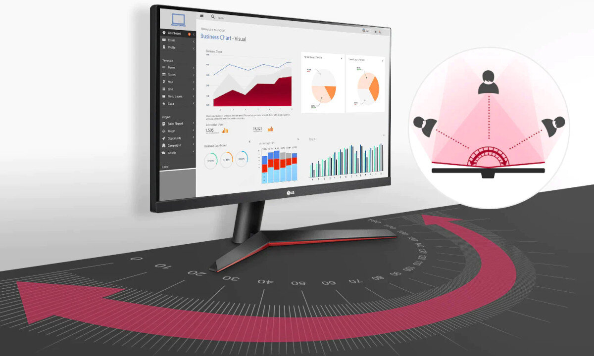 Monitor LG 27MP60GP-B matryca powłoka kąty widzenia