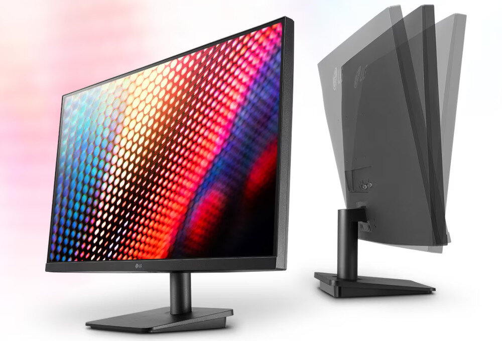 Monitor LG 27MP400P-B regulacja pochylenie pozycja