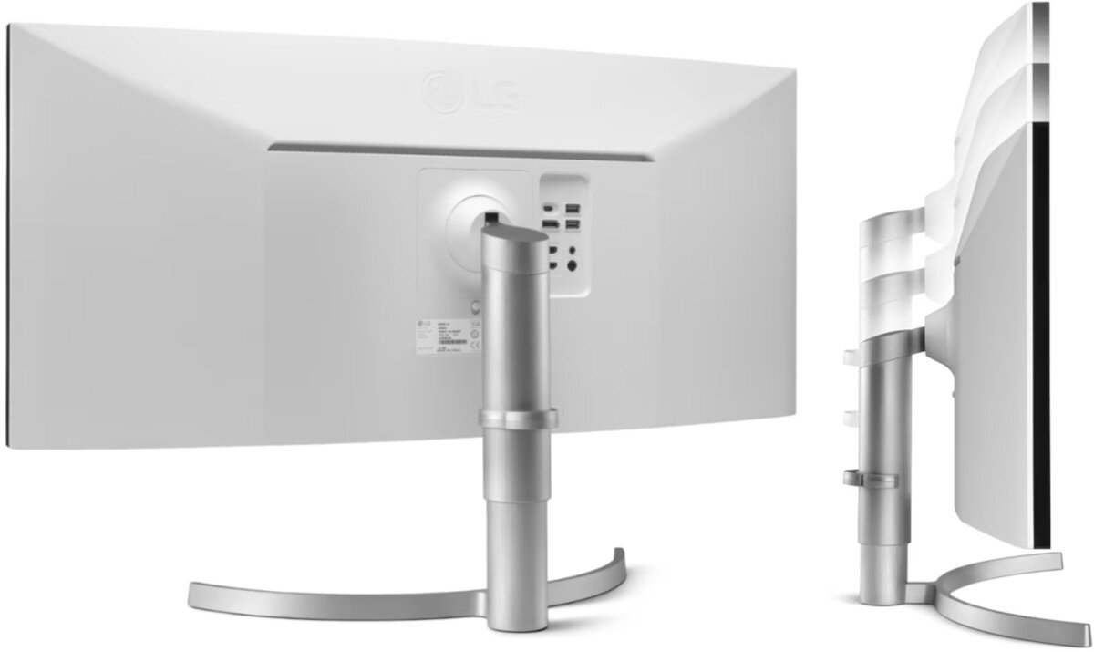 Monitor LG UltraWide 35WN75CP-W podstawka wysokość nachylenie dostosowanie
