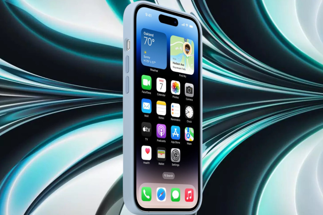 Etui APPLE Silicone Case MagSafe do iPhone 14 Pro Max Czysty Błękit gładki miękki wyściółka mikrofibra styl