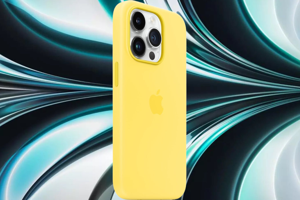 Etui APPLE Silicone Case MagSafe do iPhone 14 Pro Słoneczny magnesy ładowanie szybkość magsafe certyfikat