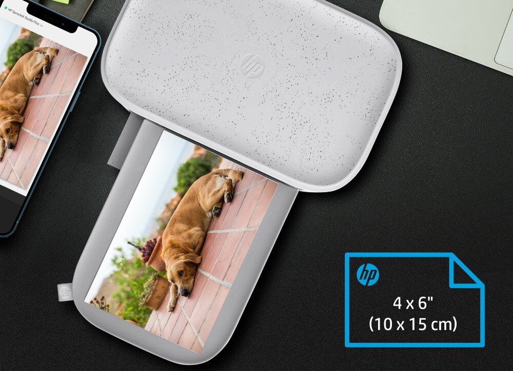 Drukarka HP Sprocket Studio Plus Wi-Fi, Bluetooth Biały przeznaczenie format szybkość kompatybilność łączność