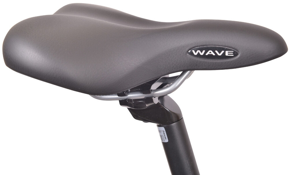 Rower trekkingowy INDIANA X-Road 1.0 D15 28 cali damski Biały prosta sztyca siodełka siodełko marki SELLE ROYAL Wave 8214 HEC ergonomiczna konstrukcja bardzo wygodne