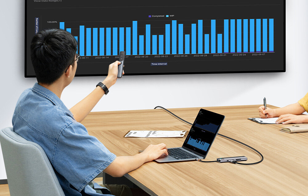 Stacja dokująca BASEUS StarJoy wygoda korzystanie możliwości laptop przesył pliki port HDMI transmisja dane szybkie ładowanie przydatny na co dzień dopsowanie