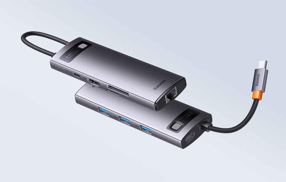 Stacja dokująca BASEUS StarJoy wygoda korzystanie możliwości laptop przesył pliki port HDMI transmisja dane szybkie ładowanie przydatny na co dzień dopsowanie