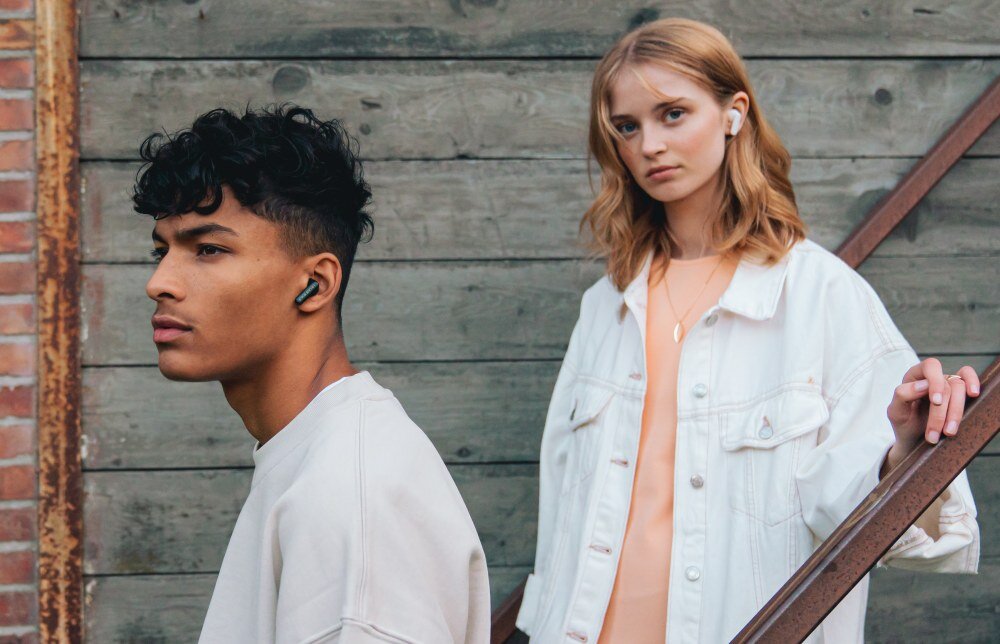 Słuchawki douszne URBANISTA Copenhagen styl sterowanie czas pracy ruch swoboda