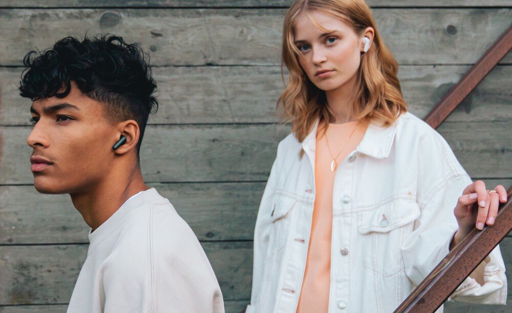 Słuchawki douszne URBANISTA Copenhagen styl sterowanie czas pracy ruch swoboda