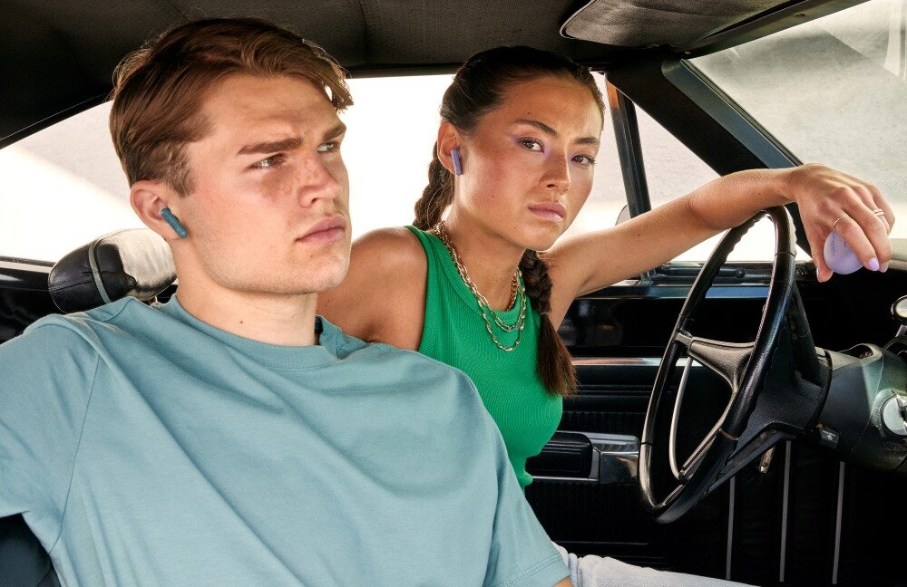 Słuchawki douszne URBANISTA Austin styl sterowanie czas pracy ruch swoboda