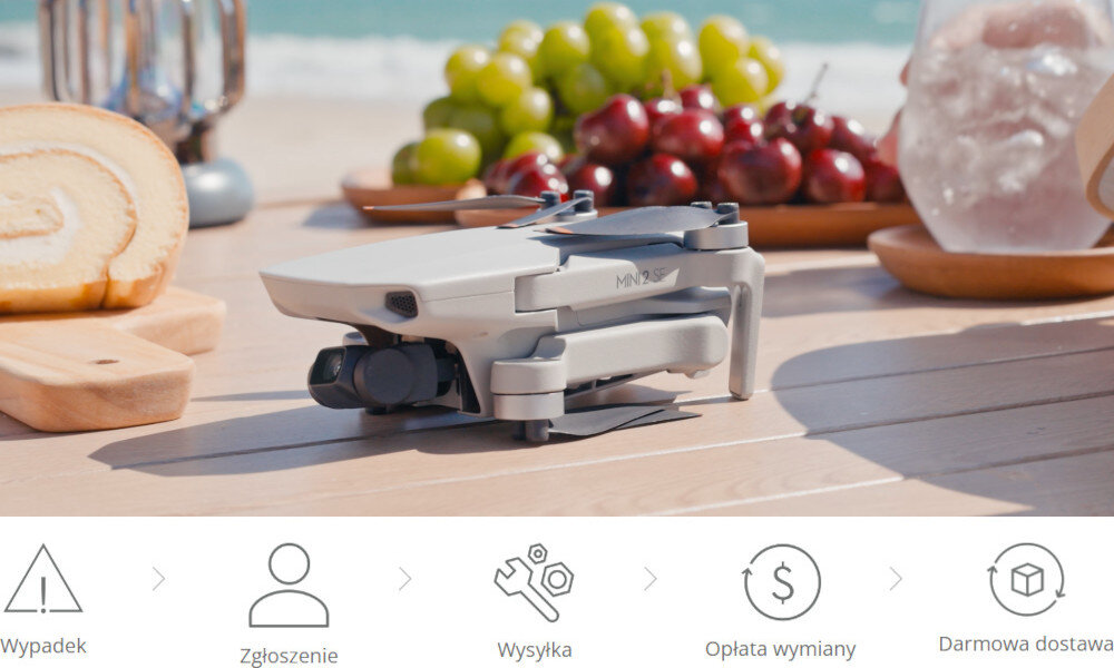 Ochrona DJI Care Refresh do Mini 2 SE (12 miesięcy) kroki działanie wymiana gwarancja
