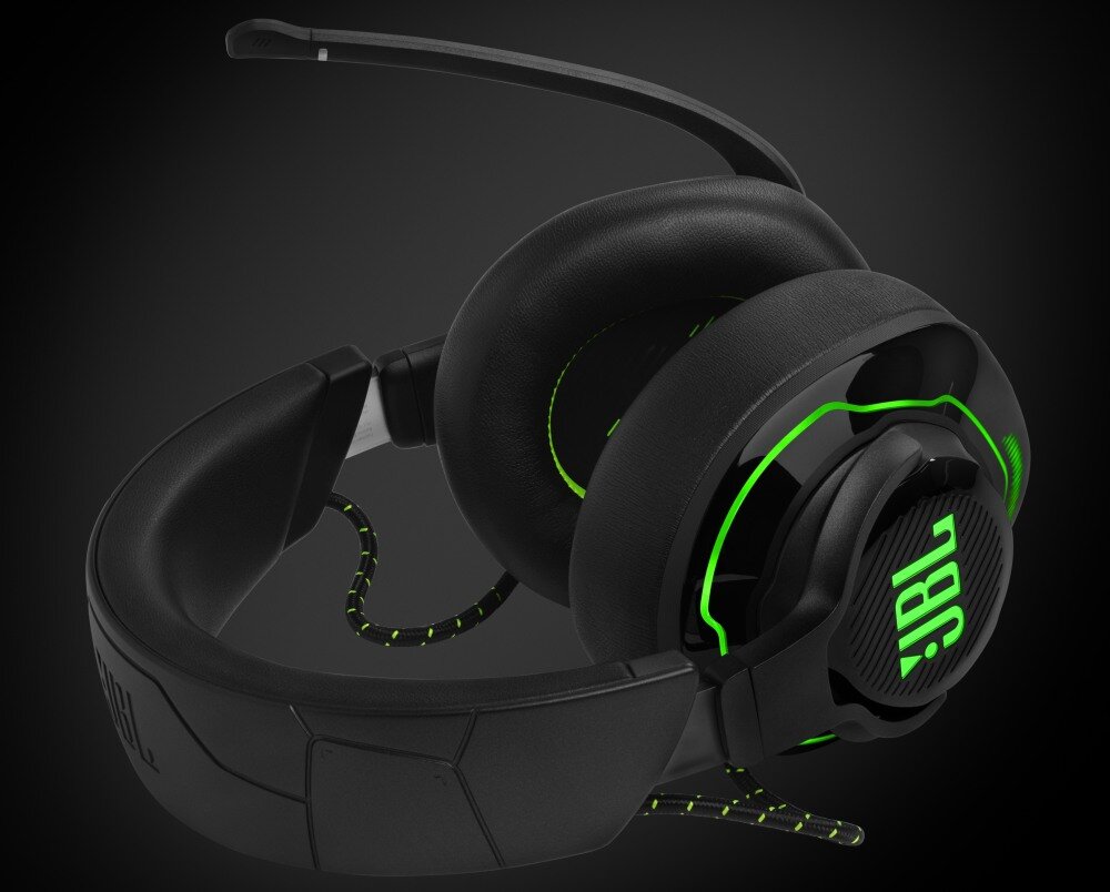 Słuchawki JBL Quantum 910X wygoda styl redukcja hałas otoczenie dźwięk łączność pałąk mikrofon dopasowanie regulacja głośność akumulator