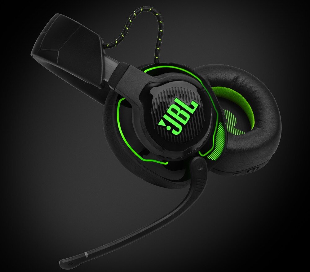 Słuchawki JBL Quantum 910X wygoda styl redukcja hałas otoczenie dźwięk łączność pałąk mikrofon dopasowanie regulacja głośność akumulator