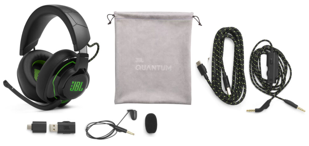 Słuchawki JBL Quantum 910X wygoda styl redukcja hałas otoczenie dźwięk łączność pałąk mikrofon dopasowanie regulacja głośność akumulator