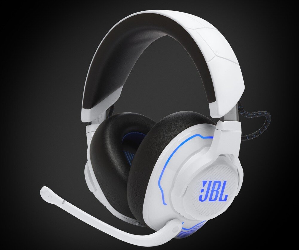 Słuchawki JBL Quantum 910P wygoda styl redukcja hałas otoczenie dźwięk łączność pałąk mikrofon dopasowanie regulacja głośność akumulator