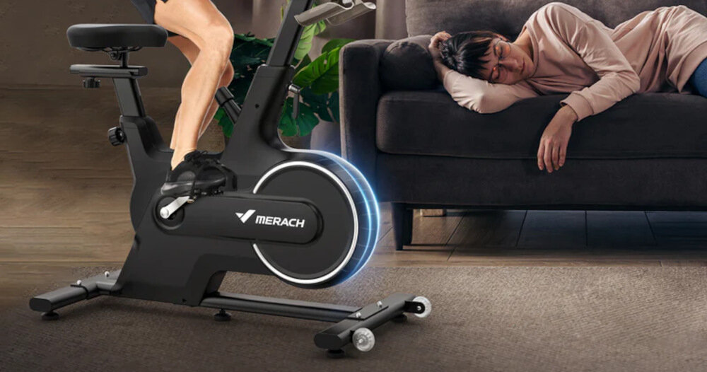 Rower spinningowy MERACH MR-667KXD-W0 mechanizm magnetyczny pas transmisyjny niezwykła wydajność bardzo cichy