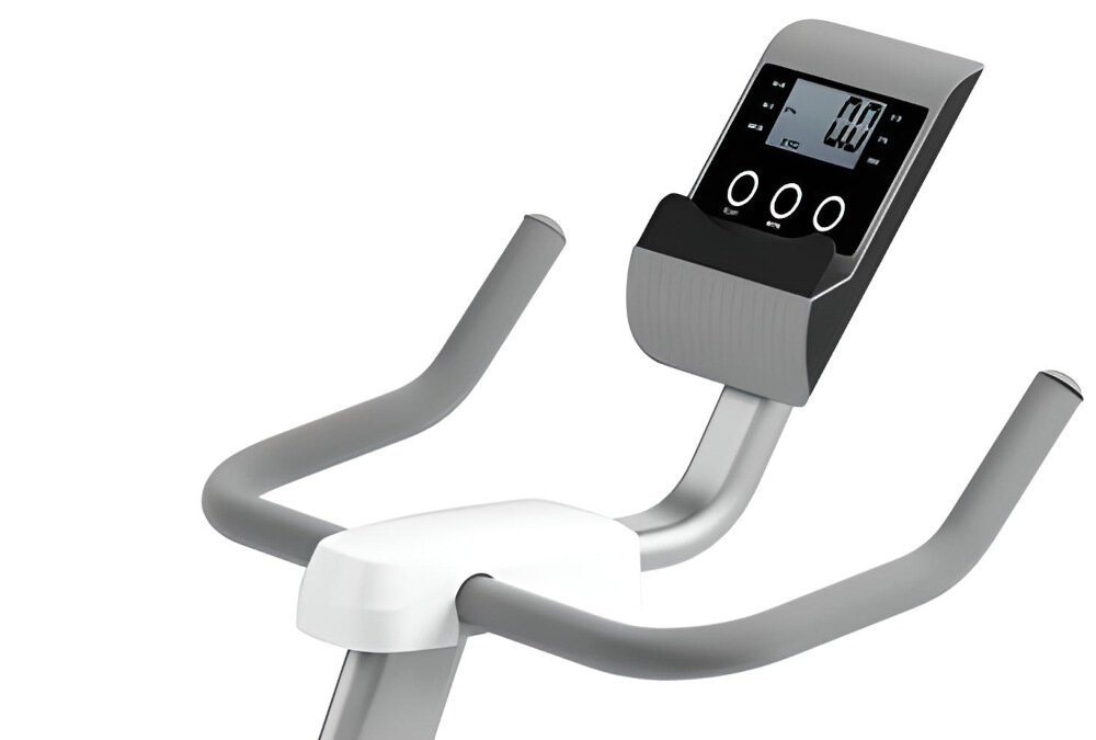 Rower spinningowy MERACH MR-667KXD-W0 wyświetlacz LCD czytelny parametry czs prędkość dystans spalone kalorie