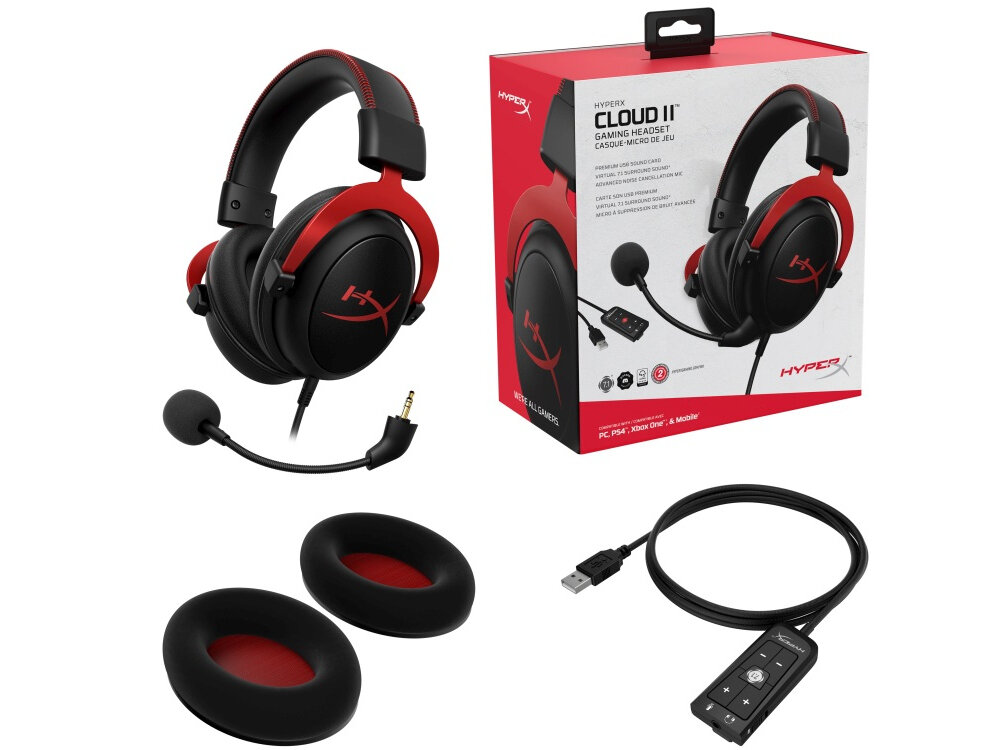 Słuchawki HYPERX Cloud dźwięk konstrukcja przewodowa bezprzewodowa mikrofon wygoda pilot jakość brzmienie