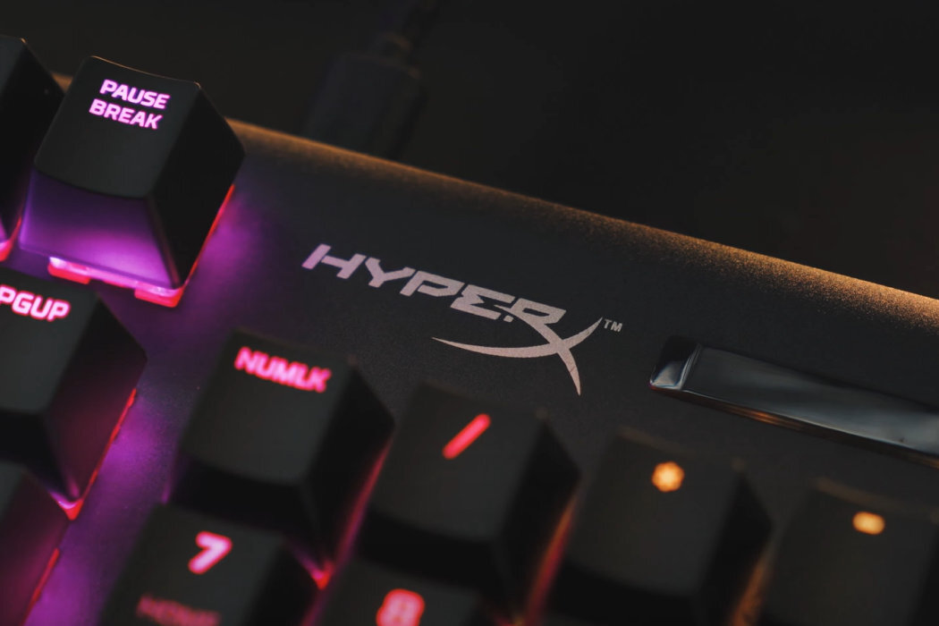 Klawiatura HYPERX Alloy Origins Red wyposażenie tryb klawisze zabawa pamięć regulacja dynamika podświetlenie trwałość