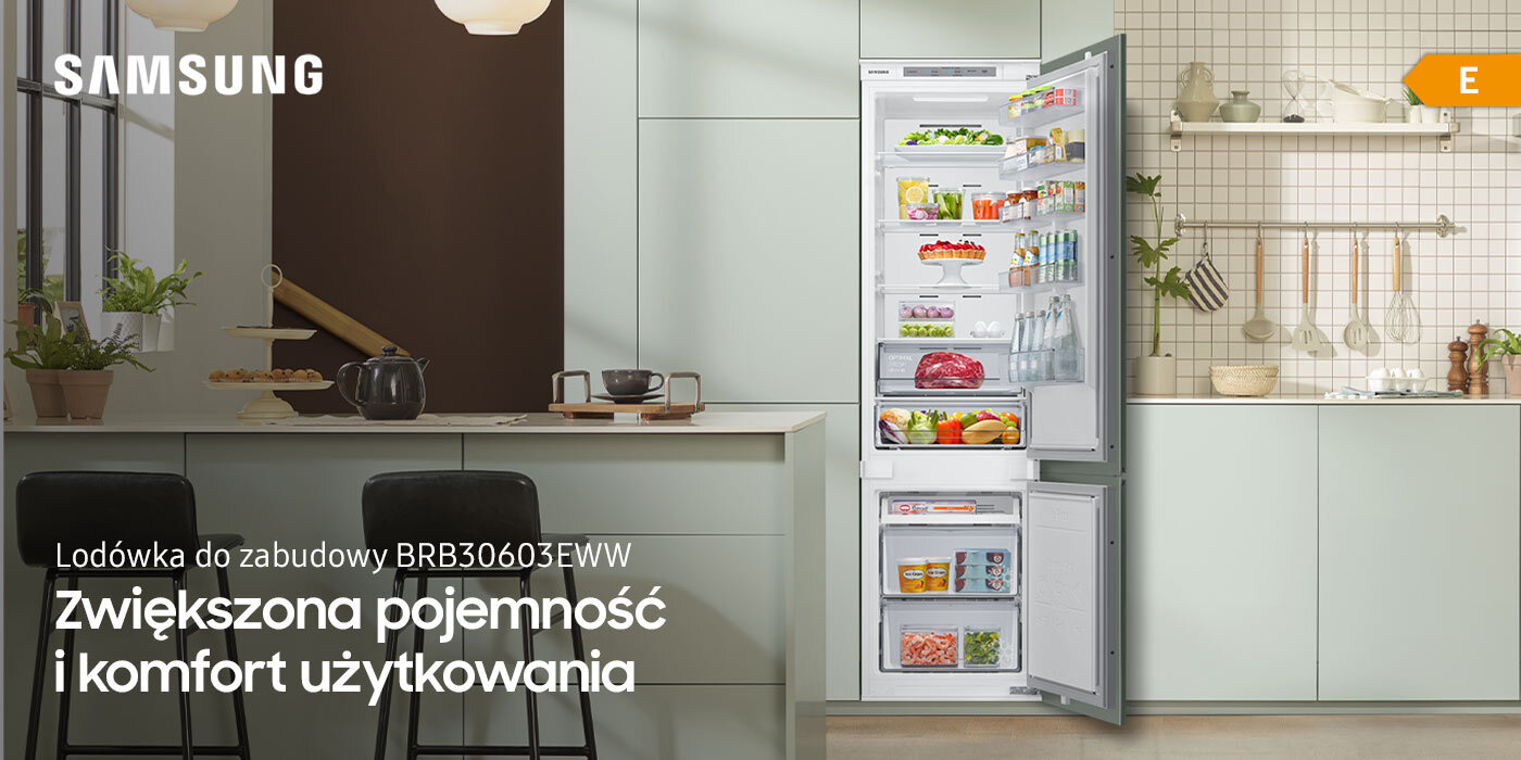 Wysoka lodówka do zabudowy Samsung BRB30603EWW Wysoka lodówka do zabudowy Samsung BRB30603EWW