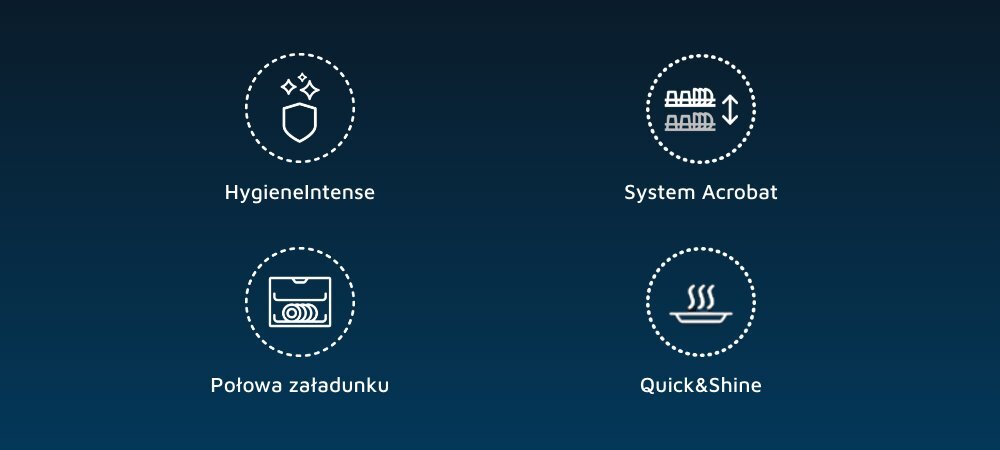 ZMYWARKA BEKO BDFS15020W hygieneintense usuwa bakterie usuwa wirusy higieniczne czyszczenie system acrobat regulacja wysokości górnego kosza dopasowanie przestrzeni duże naczynia niestandardowy załadunek funkcja połowy załadunku mycie mniejszej ilości naczyń dowolny układ oszczędność wody energii i czasu quick&shine szybkie mycie i suszenie 58 minut gotowe naczynia wygoda