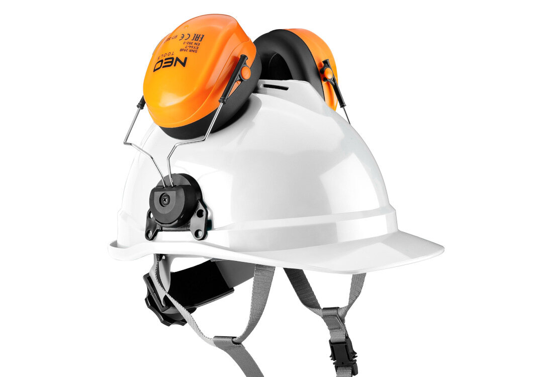 Nauszniki ochronne NEO TOOLS TOOLS 97-567 29 dB do hełmu Regulacja i dopasowanie możliwości wysokość potrzeby funkcja ochronna