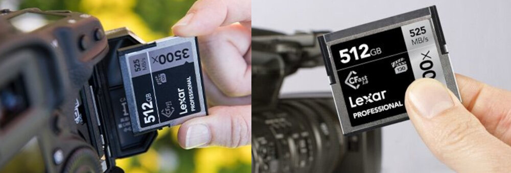 Karta pamięci LEXAR Pro 3500X CFast wydajność pojemność transfer dane fotografowie nagrywające filmy możliwosci