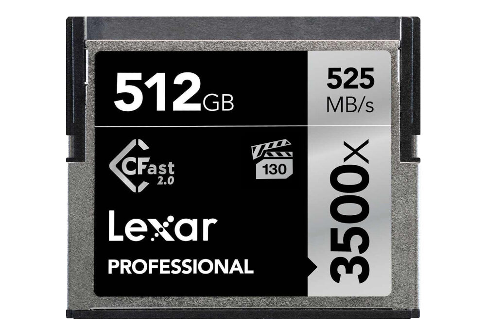 Karta pamięci LEXAR Pro 3500X CFast wydajność pojemność transfer dane fotografowie nagrywające filmy możliwosci