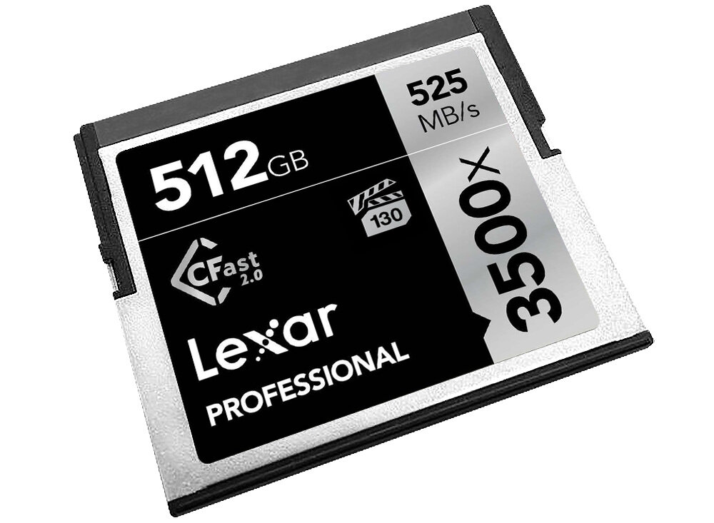 Karta pamięci LEXAR Pro 3500X CFast wydajność pojemność transfer dane fotografowie nagrywające filmy możliwosci