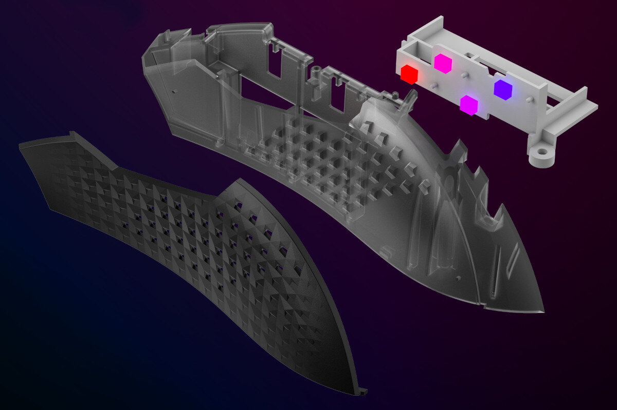 Mysz MSI Clutch GM51 Lightweight Wireless uchwyt podświetlenie