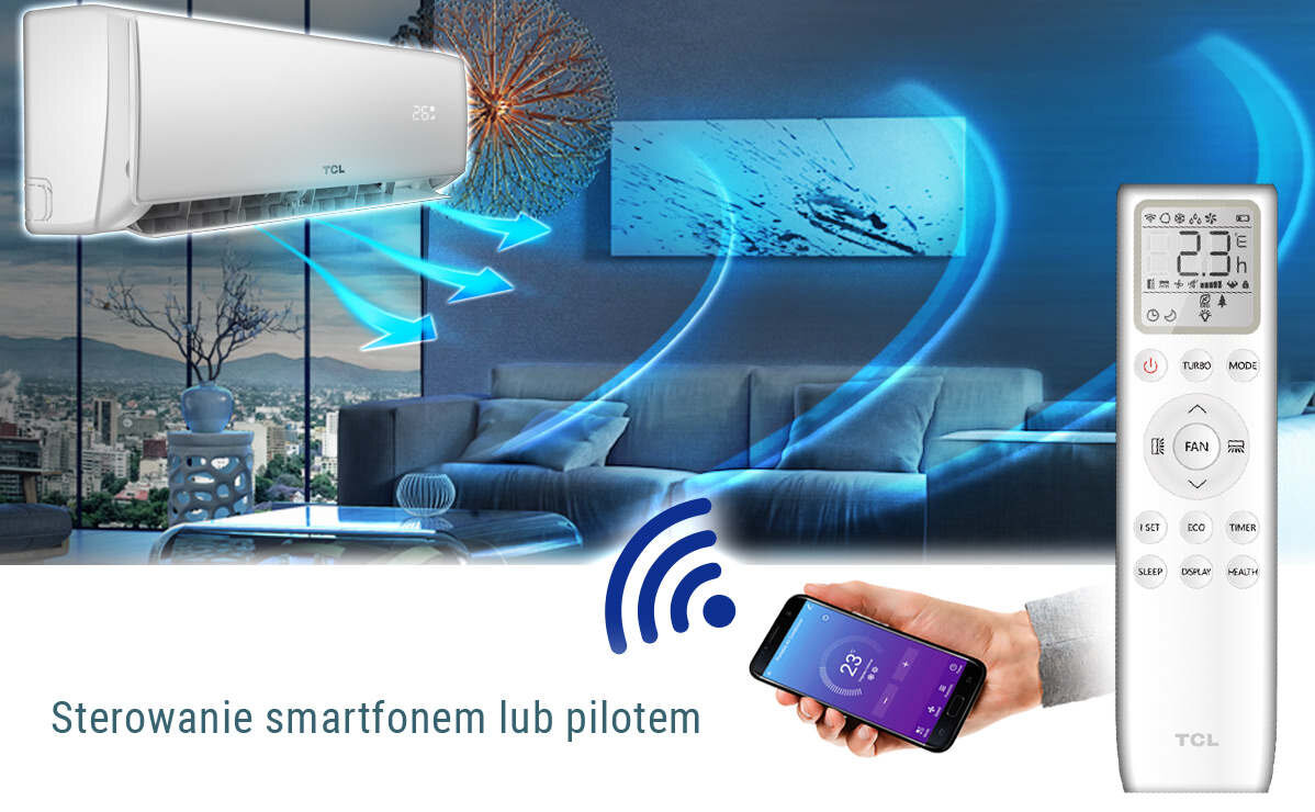 Klimatyzator split TCL Elite TAC-12CHSD XA71I z usluga montazu komfort wygoda uzytkowanie