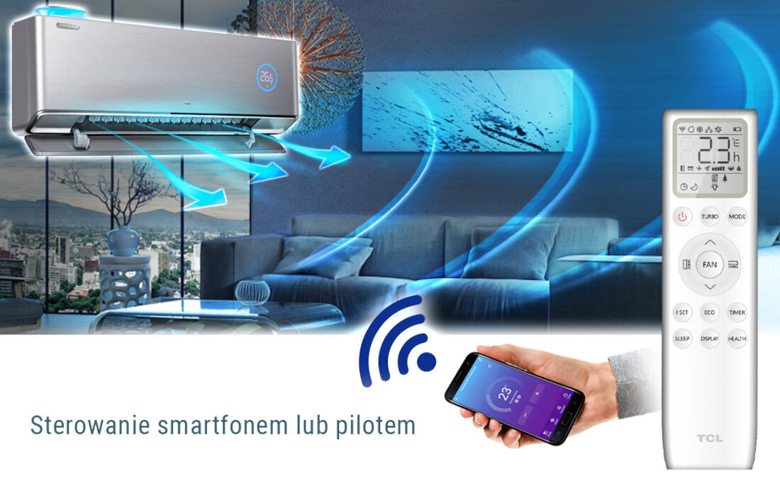 Klimatyzator split TCL Freshin TAC-12CHSD FAI komfort wygoda uzytkowanie