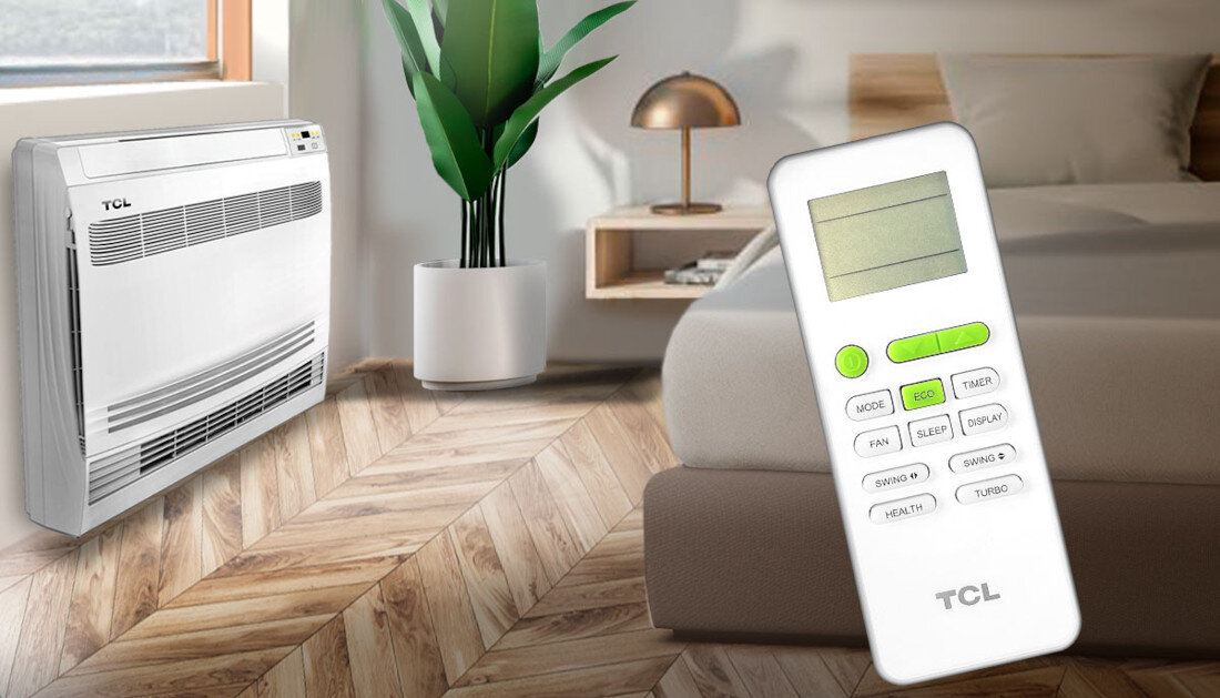 Klimatyzator split TCL Console TCC-18ZHRH DV wysoka klasa energetyczna A++/A+ nowoczesne funkcje I Feel I Set Anti-Cold pamiec zaluzji autorestart