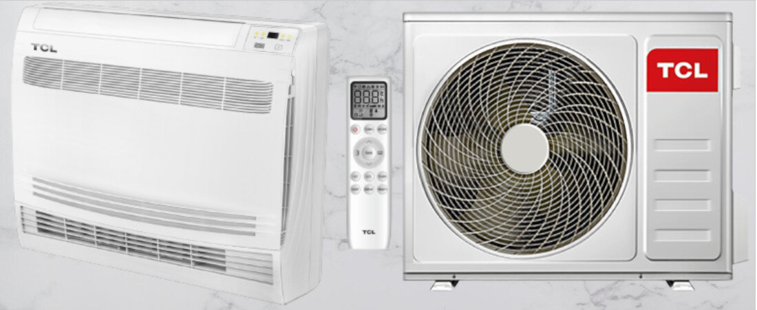 Klimatyzator split TCL Console TCC-18ZHRH DV z usluga montazu zestaw akcesoria komplet wyposazenie