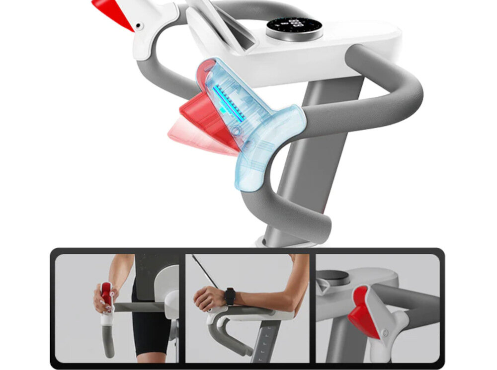 Rower spinningowy MERACH Swan system bezstopniowej łopatkowej zmiany biegów w drążkach kierownicy