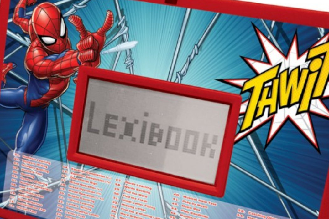 Zabawka laptop edukacyjny LEXIBOOK Spider Man 124 aktywności JC598SPI17 zabawa pomoc nauka edukacja postacie bajki