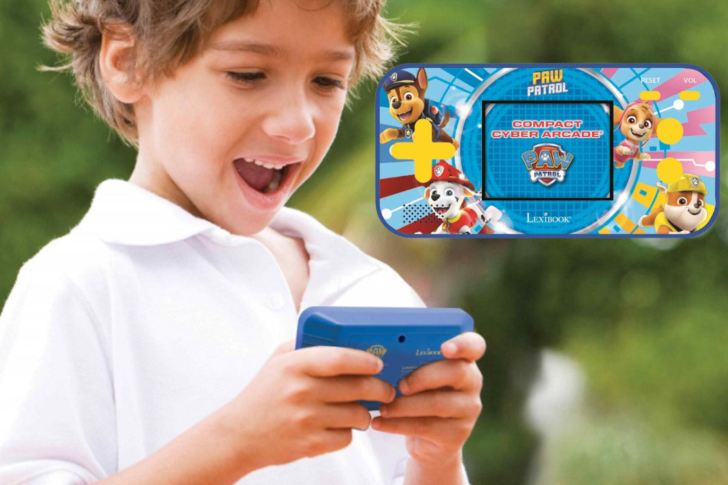 Zabawka konsola podręczna LEXIBOOK Psi patrol Cyber Arcade Pocket JL2367PA zabawa podróż gry rozwój