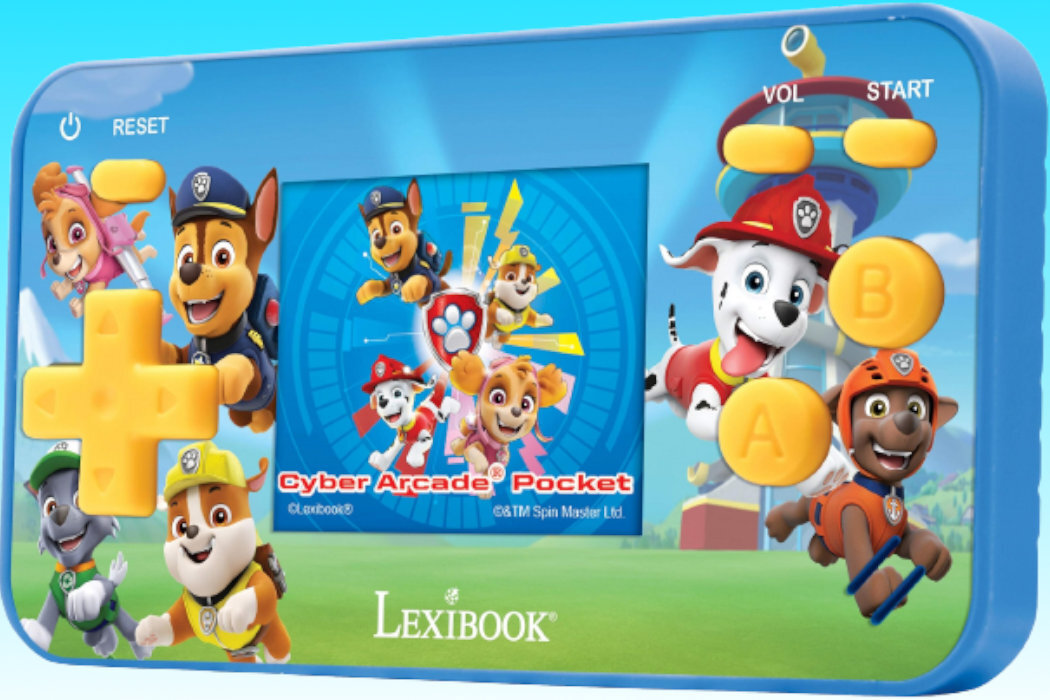Zabawka konsola podręczna LEXIBOOK Psi patrol Cyber Arcade Pocket JL1895PA zabawa podróż gry rozwój