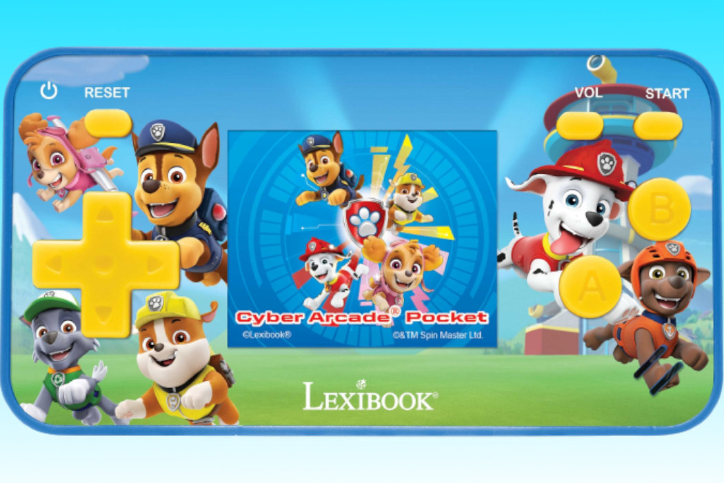 Zabawka konsola podręczna LEXIBOOK Psi patrol Cyber Arcade Pocket JL1895PA zabawa podróż gry rozwój