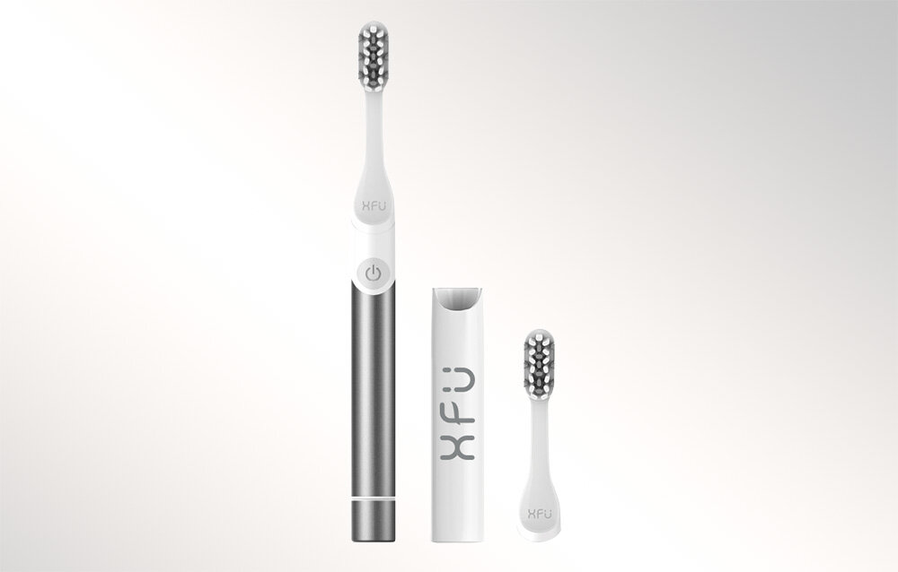 Szczoteczka soniczna SEAGO XFU SG-2102 Szary zloto lekka kompaktowa konstrukcja