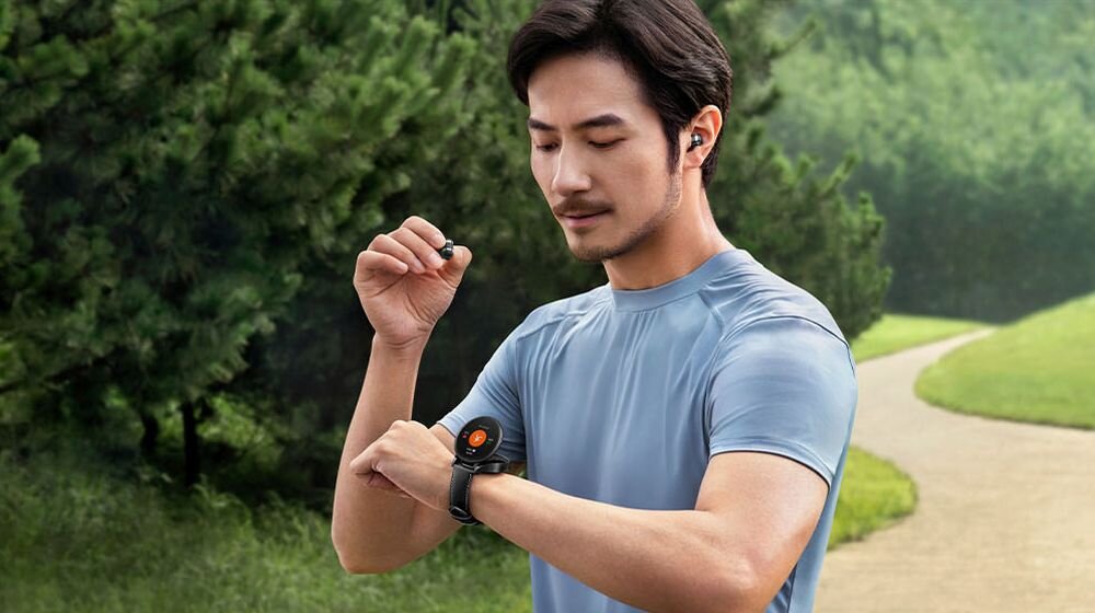 Smartwatch HUAWEI Watch Buds ekran bateria czujniki zdrowie sport pasek ładowanie pojemność rozdzielczość łączność sterowanie krew puls rozmowy smartfon aplikacja