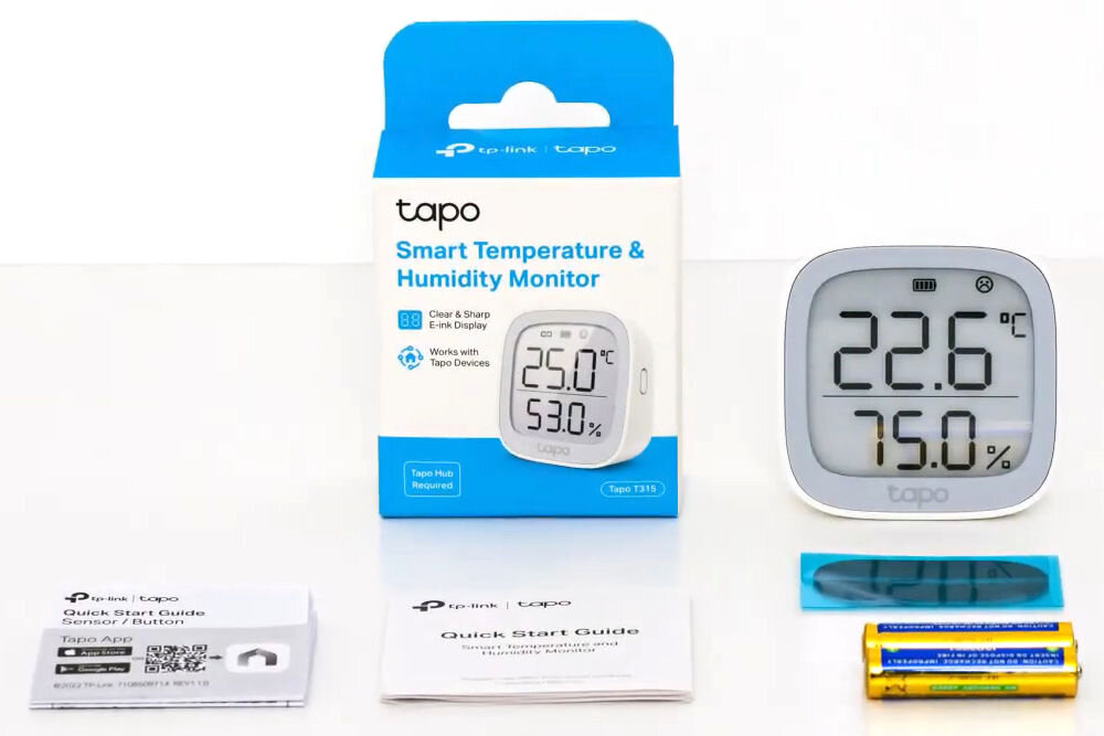 Czujnik temperatury i wilgotności TP-LINK Tapo T315 elementy zestaw