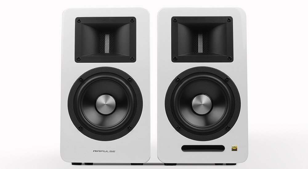 Aktywne kolumny podstawkowe Edifier Airpulse A100 design wyglad
