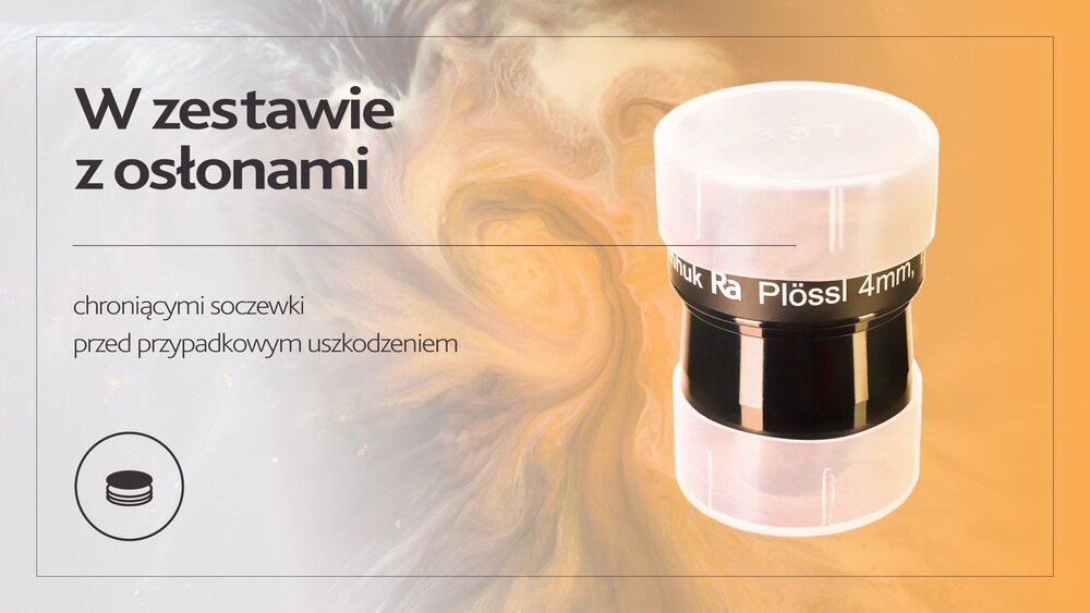 Okular LEVENHUK Ra Plössl 4 mm i osłony, kompatybilność wyciąg   