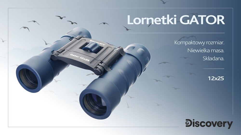 Lornetka LEVENHUK Discovery Gator 12x25 kv lifestyle początek opisu sekcja nagłówkowa