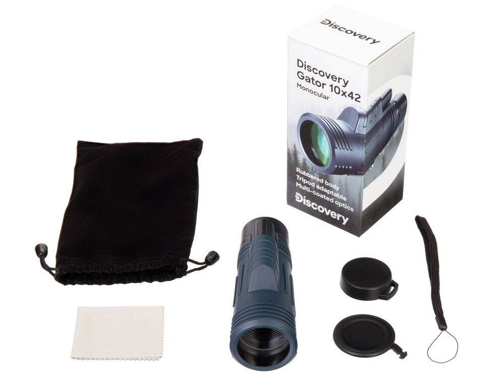 Monokular LEVENHUK Discovery Gator 10x42 zestaw 