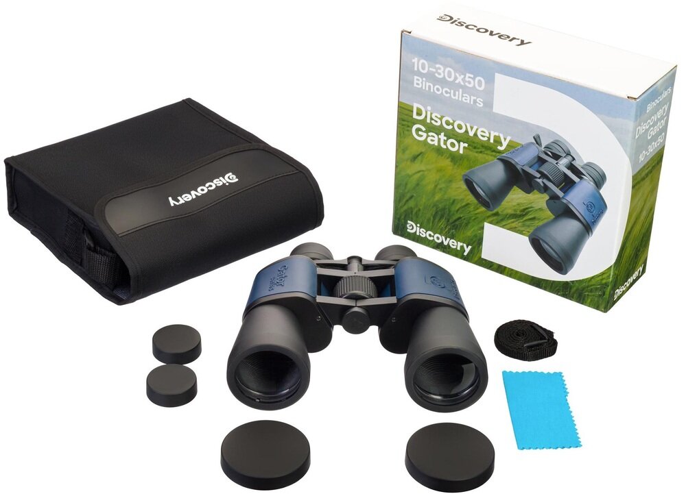 Lornetka LEVENHUK Discovery Gator 10–30x50 zestaw