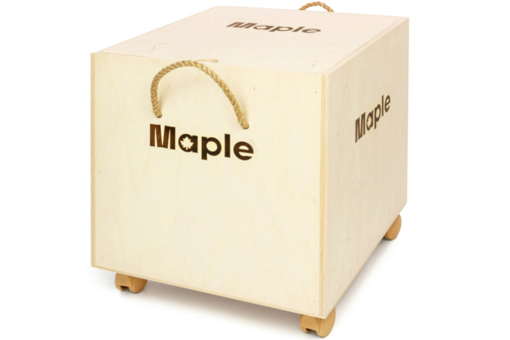 Klocki drewniane MAPLE Skrzynia SK500 zabawa wytrzymałość wyobtraźnia kratywność