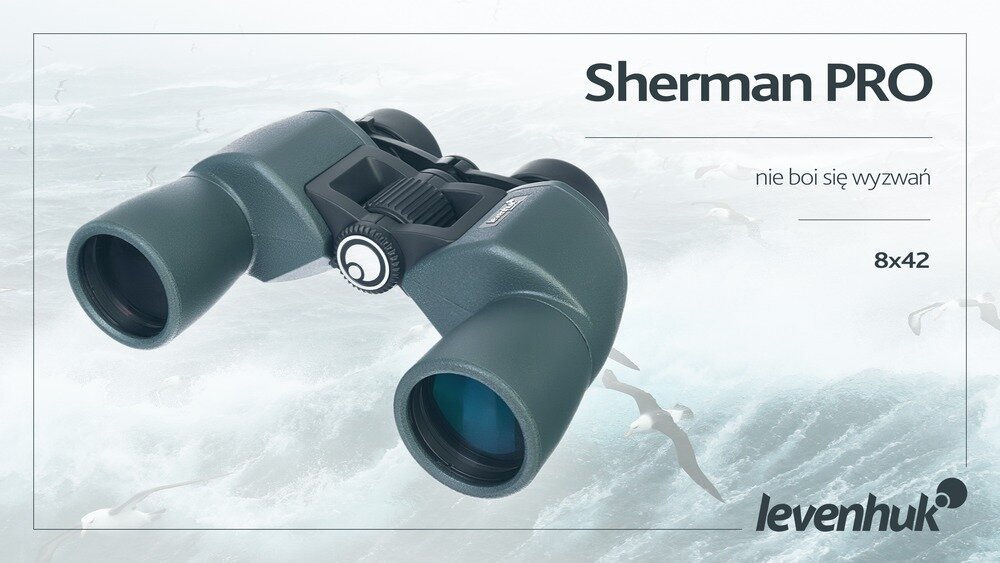 Lornetka LEVENHUK Sherman Pro 8x42   kv lifestyle początek opisu sekcja nagłówkowa
